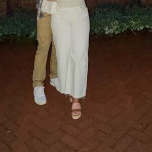 H&M Cream Flare & Wide Leg Jeans